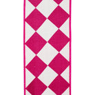 Shop For 4in Grand Diamond Dupioni Ribbon: Pink/White (10 Yards)