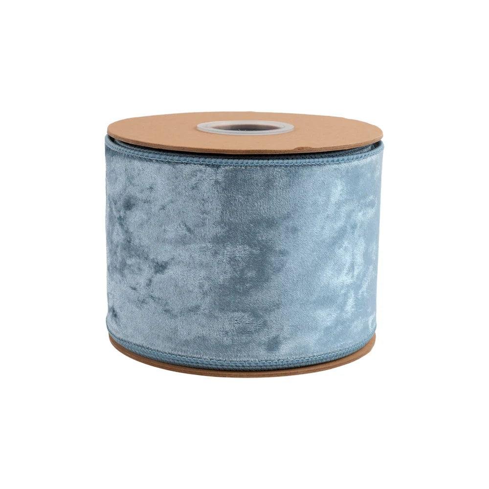 Shop For 4in Heritage Velvet Ribbon: French Blue (10 Yards)