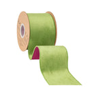 Shop For 4in Lime Green Velvet with Fuchcia Backing Ribbon (10 Yards)
