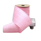 Shop For 4in Linen Moorland Ribbon: Pink (10 Yards)