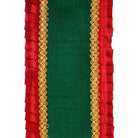 Shop For 4in Metallic Dupioni Pleated Ribbon: Red/Green (5 Yards)