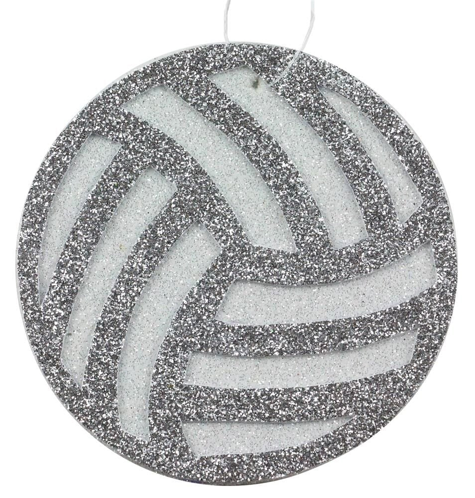 Shop For 4in Metallic Glitter Volleyball Ornament