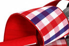 Shop For 4in Patriotic Plaid Dupion Ribbon: Red (5 Yards)