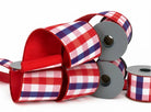 Shop For 4in Patriotic Plaid Dupion Ribbon: Red (5 Yards)
