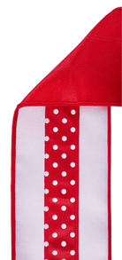 Shop For 4in Polka Dot Satin Fused Ribbon: Red/White (10 Yards)
