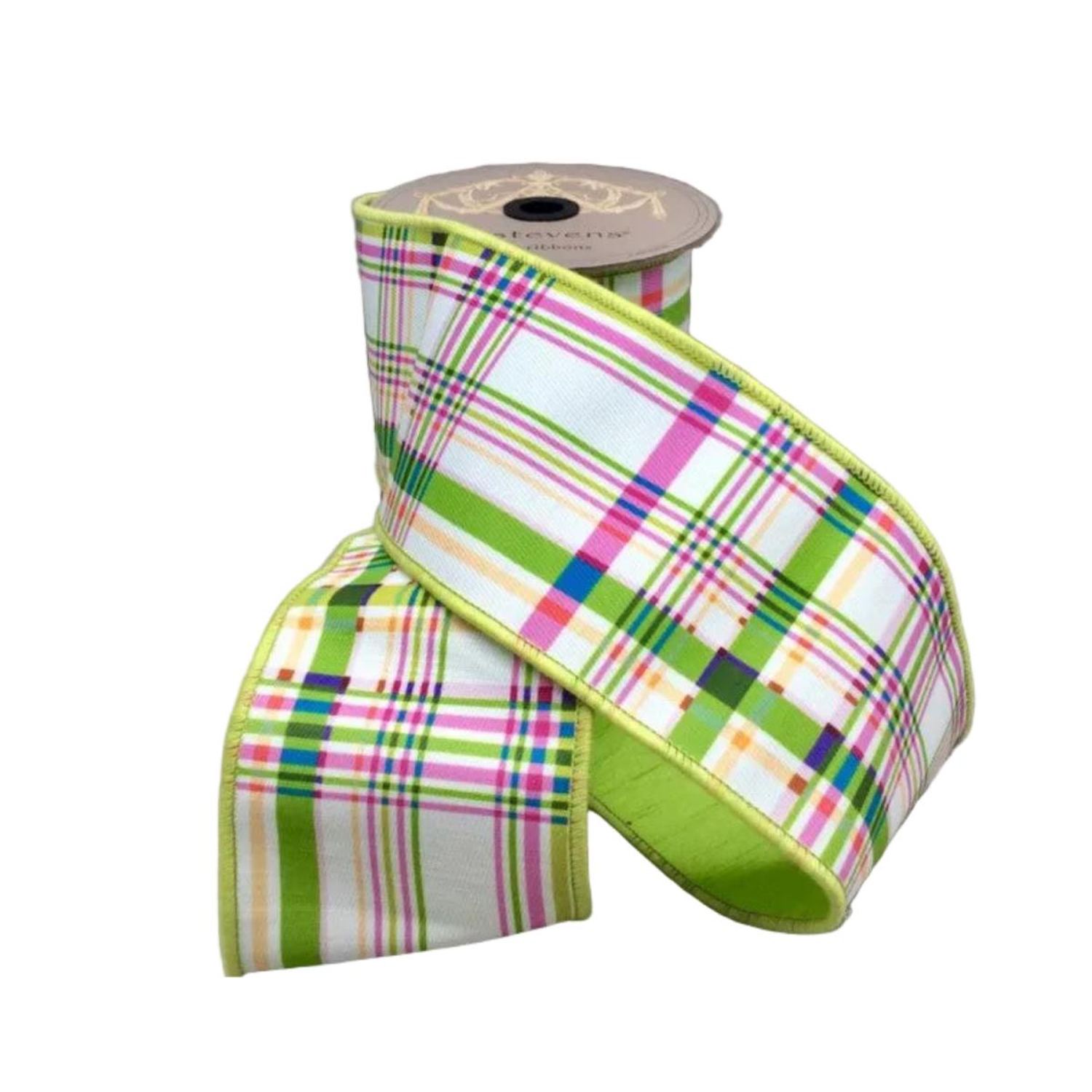 Shop For 4in Poplin Colorful Plaid Ribbon: Multi (10 Yards)