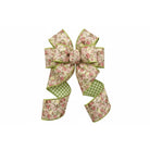 Shop For 4in Poplin Mauve Yellow Roses Ribbon: Green (10 Yards)