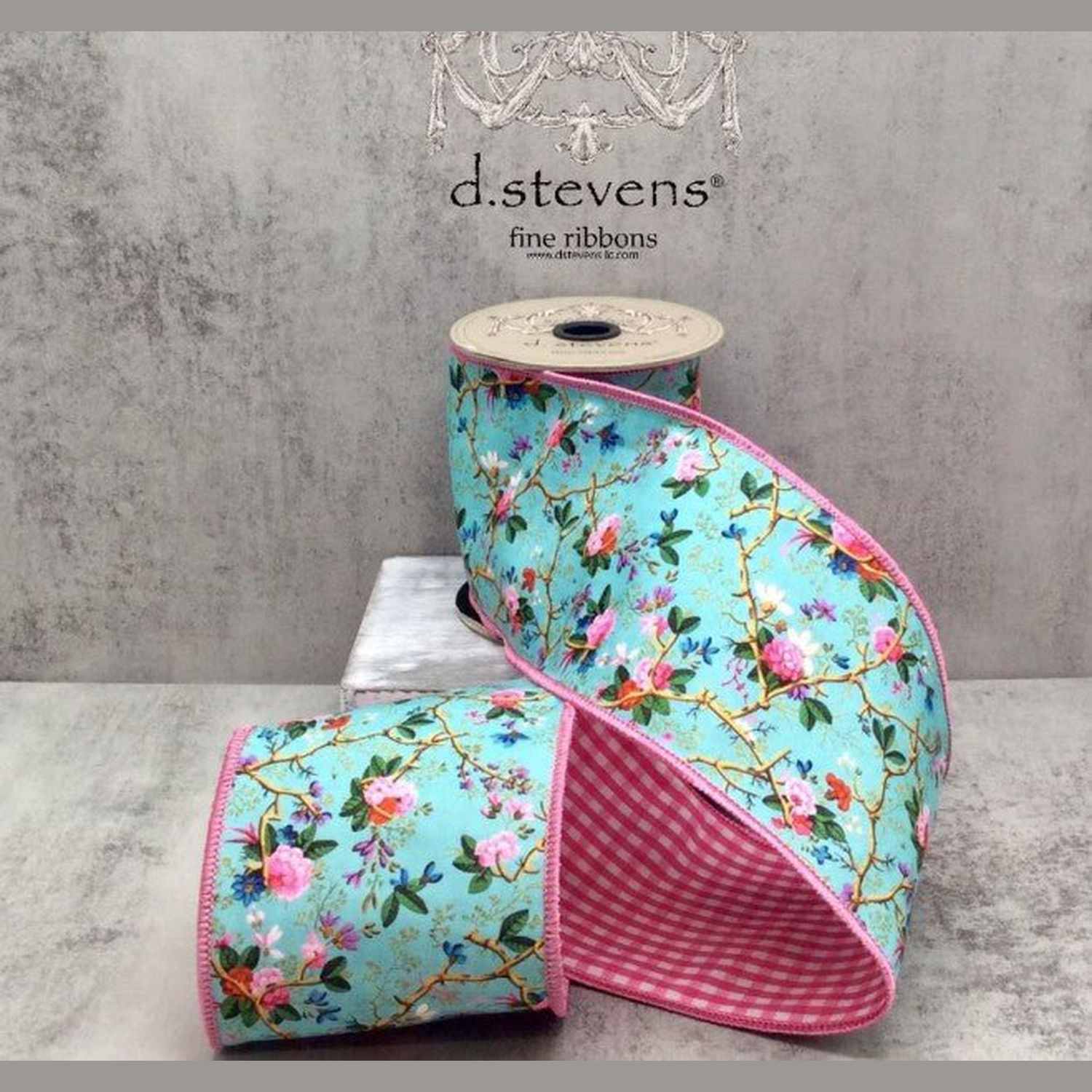 Shop For 4in Poplin Mix Floral Branches Ribbon: Multi (10 Yards)