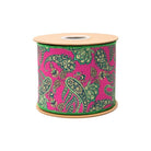 Shop For 4in Preppy Paisley on Hot Pink Ribbon: Satin Green (10 Yards)