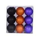 Shop For 4in Purple Orange Black Ornament Ball (Set of 18)