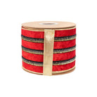Shop For 4in Red Velvet Black Trim Center Ribbon (10 Yards)