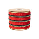 Shop For 4in Red Velvet Black Trim Center Ribbon (10 Yards)