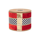 Shop For 4in Red Velvet Black White Check Ribbon (10 Yards)