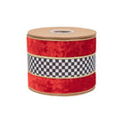 Shop For 4in Red Velvet Black White Check Ribbon (10 Yards)