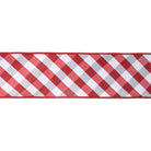 Shop For 4in Red White Check Dupioni Fused Ribbon (10 Yards)
