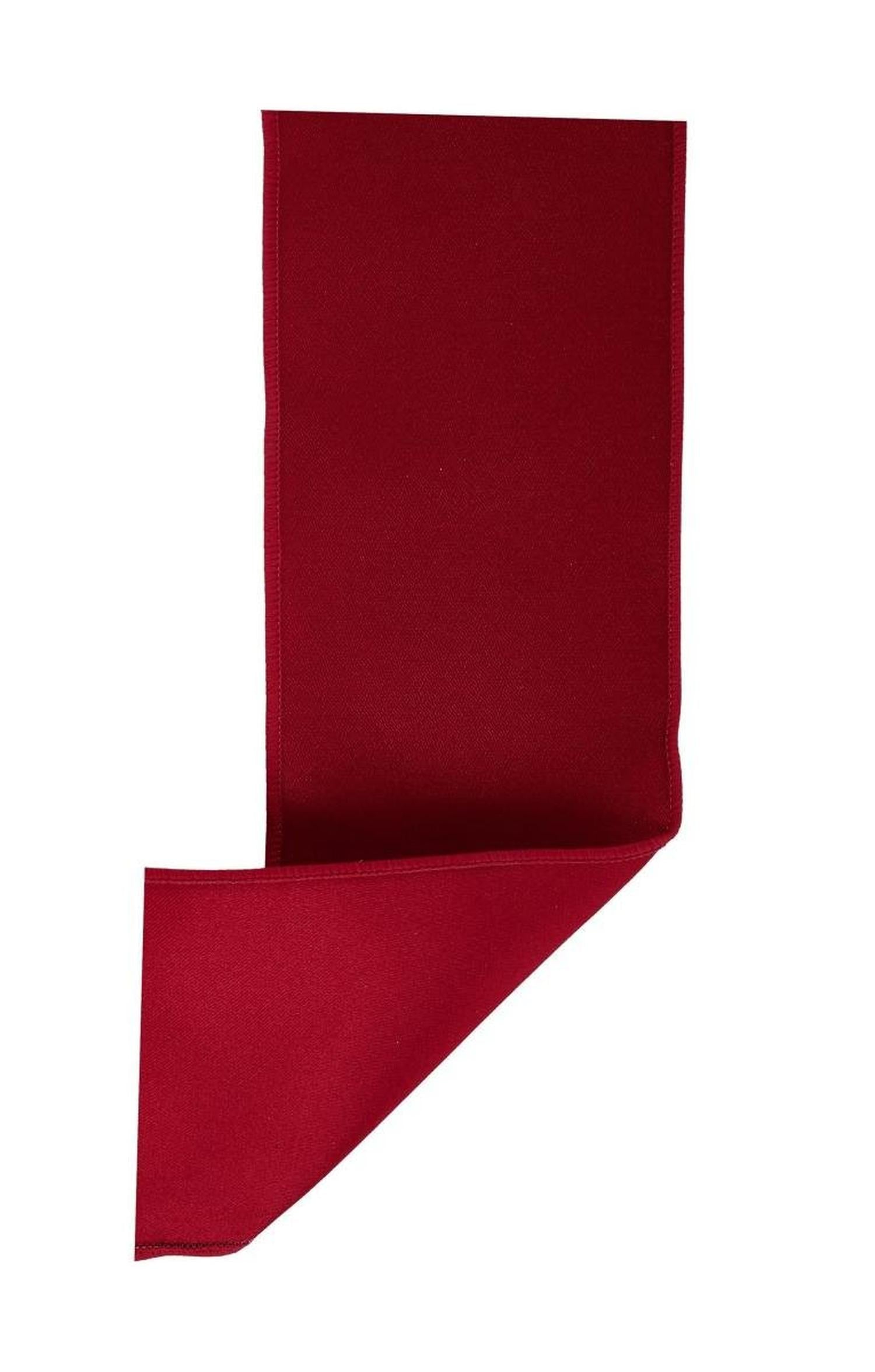 4in Satin Fused Ribbon: Dark Red (10 Yards)