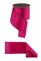 Shop For 4in Satin Fused Ribbon: Hot Pink (10 Yards)