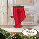 Shop For 4in Satin Fused Ribbon: Red (10 Yards)