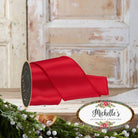 Shop For 4in Satin Fused Ribbon: Red (10 Yards)