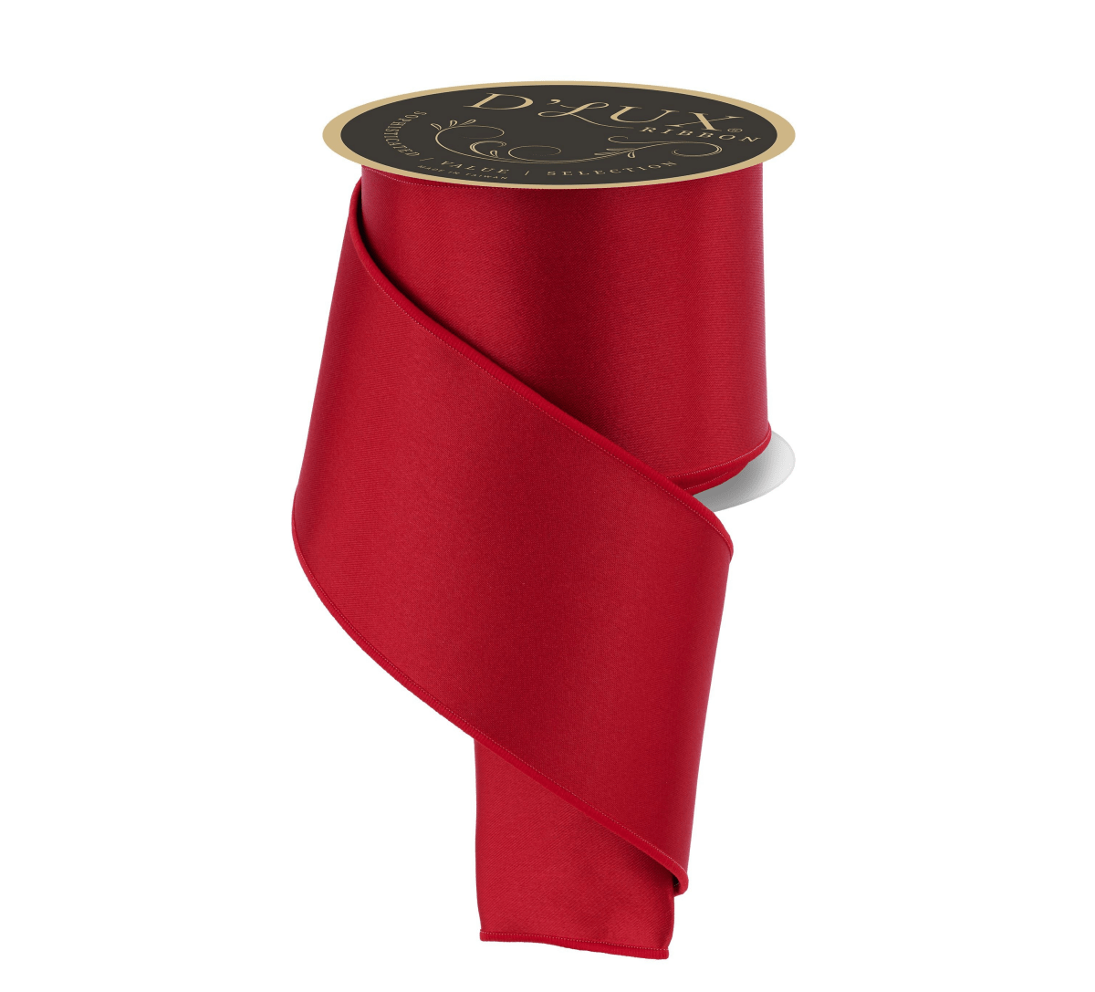 Shop For 4in Satin Fused Ribbon: Red/Emerald Green (10 Yards)