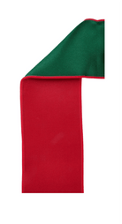 Shop For 4in Satin Fused Ribbon: Red/Emerald Green (10 Yards)