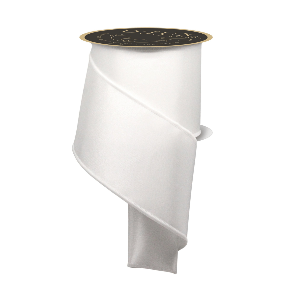 Shop For 4in Satin Fused Ribbon: White (10 Yards)