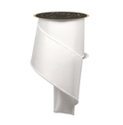 Shop For 4in Satin Fused Ribbon: White (10 Yards)