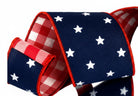 Shop For 4in Star Print Dupion Ribbon: Patriotic (5 Yards)
