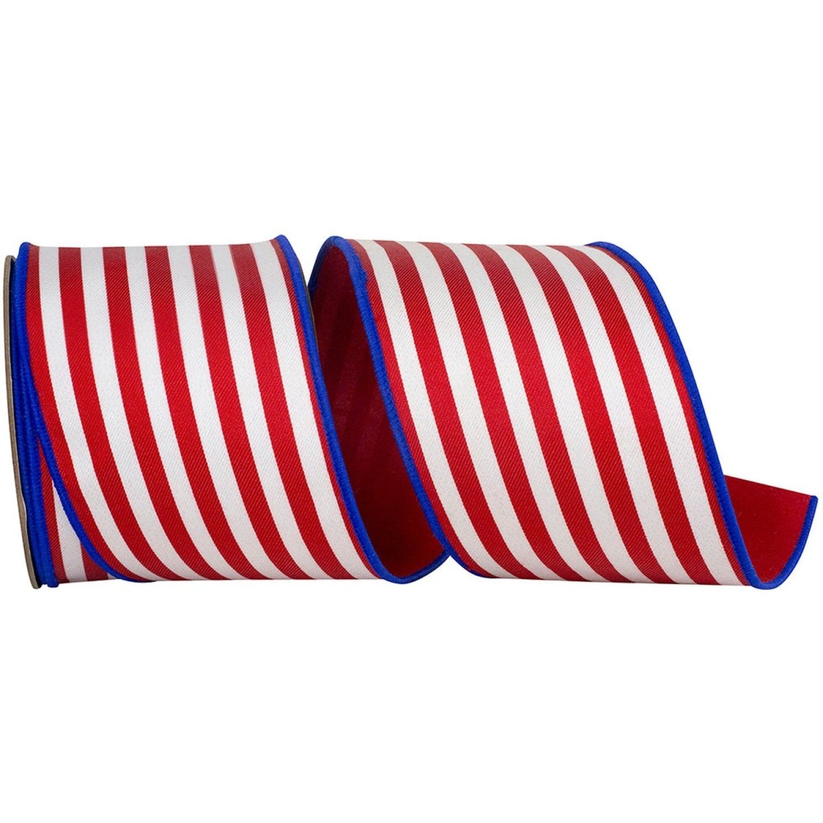 Shop For 4in Striped Twill Dupioni Ribbon: Patriotic (10 Yards)