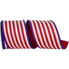 Shop For 4in Striped Twill Dupioni Ribbon: Patriotic (10 Yards)