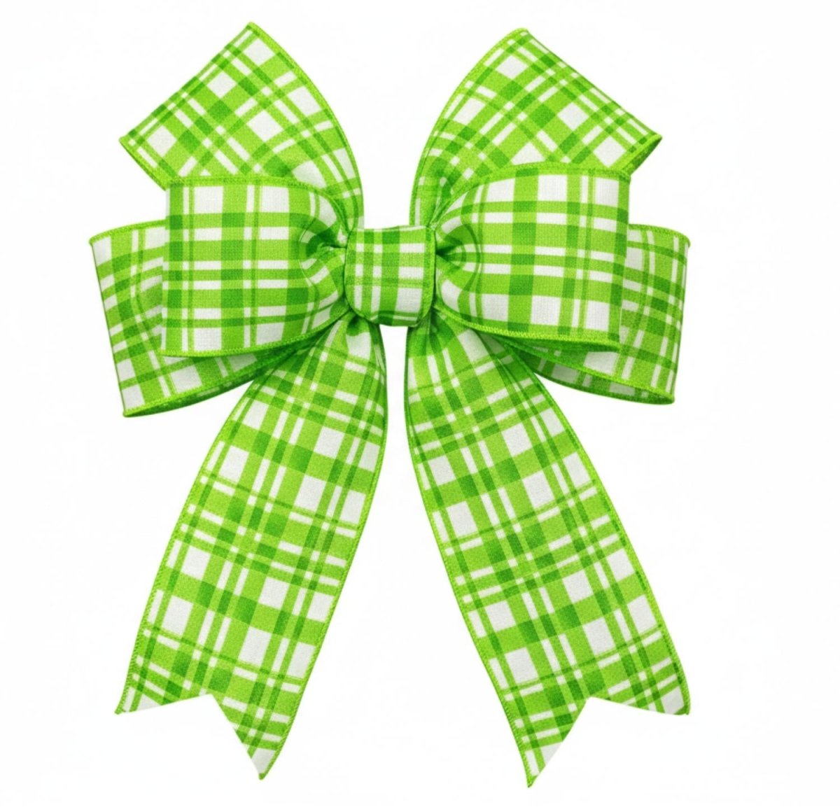 Shop For 4in Tuttola Watercolor Plaid Ribbon: Green (10 Yards)