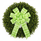 Shop For 4in Tuttola Watercolor Plaid Ribbon: Green (10 Yards)