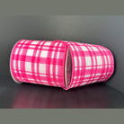 Shop For 4in Tuttola Watercolor Plaid Ribbon: Pink (10 Yards)
