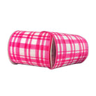 Shop For 4in Tuttola Watercolor Plaid Ribbon: Pink (10 Yards)