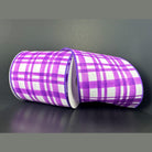 Shop For 4in Tuttola Watercolor Plaid Ribbon: Purple (10 Yards)