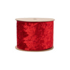 Shop For 4in Velvet Checked Back Ribbon: Red (10 Yards)