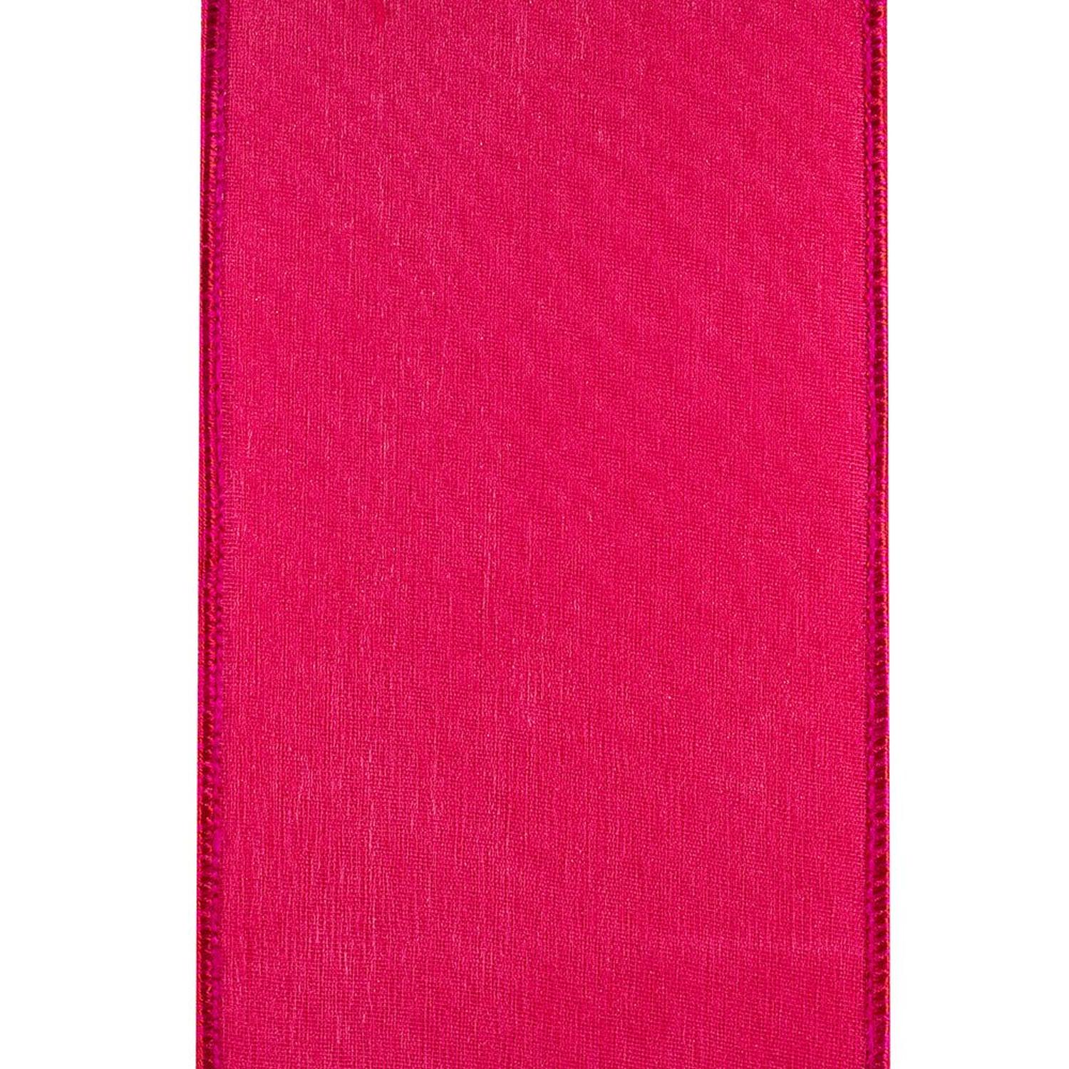 4in Velvet Deluxe Ribbon: Fuchsia (10 Yards)