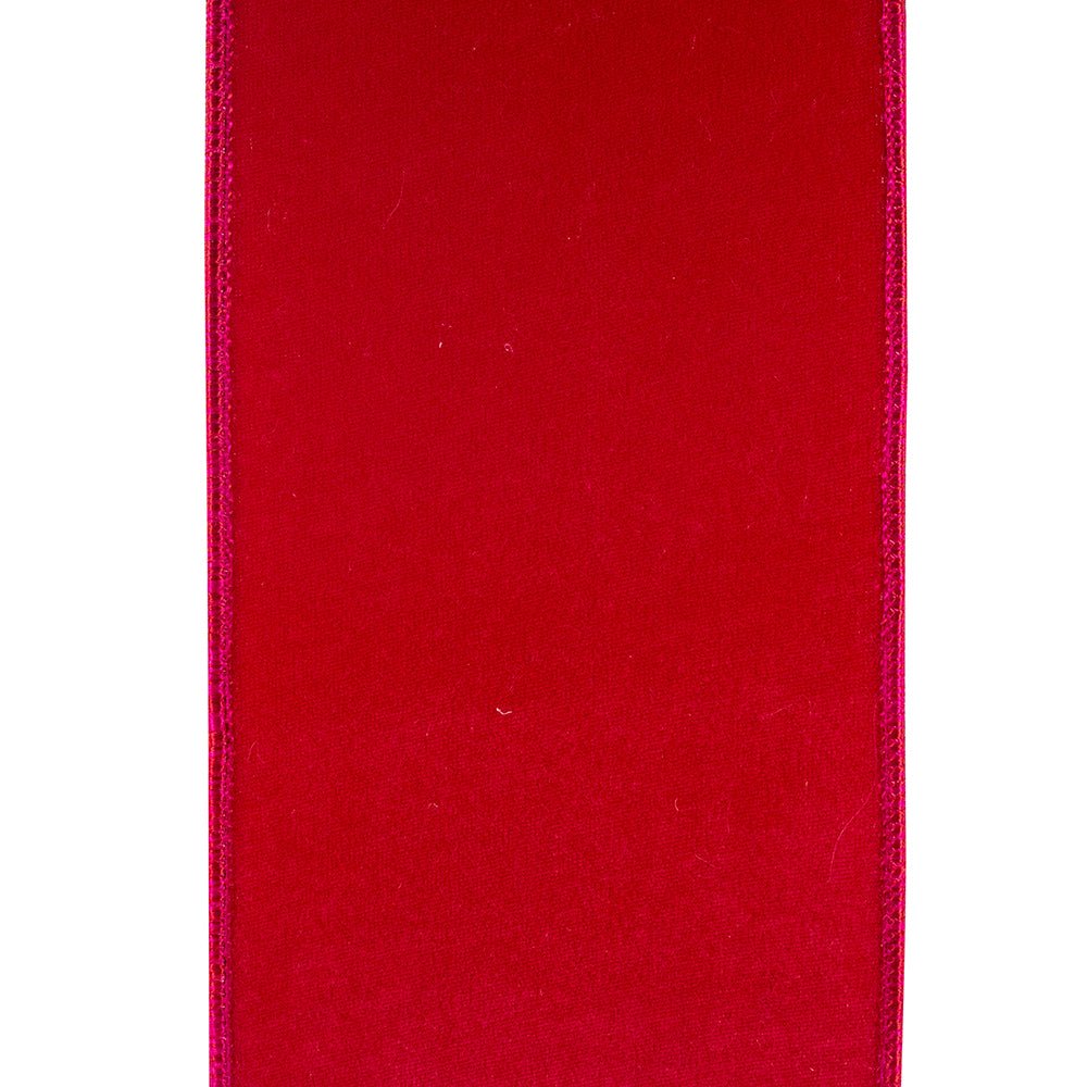 Shop For 4in Velvet Deluxe Ribbon: Fuchsia (10 Yards)