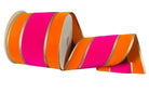 Shop For 4in Velvet Metallic Edge Ribbon: Orange & Fuchsia (10 Yards)