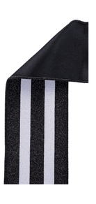 Shop For 4in Vertical Glitter Stripe Ribbon: Black (10 Yard)