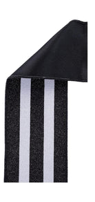 Shop For 4in Vertical Glitter Stripe Ribbon: Black (10 Yard)