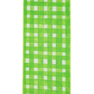 Shop For 4in Watercolor Check Dupioni Ribbon: Green (10 Yards)