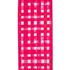 Shop For 4in Watercolor Check Dupioni Ribbon: Hot Pink (10 Yards)