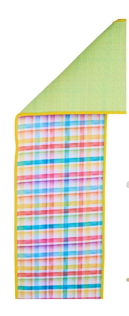 Shop For 4in Watercolor Plaid Fused Ribbon: Multi (10 Yards)