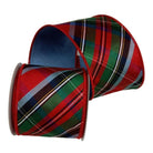 Shop For 4in Woven Plaid Ribbon: Multi (10 Yards)