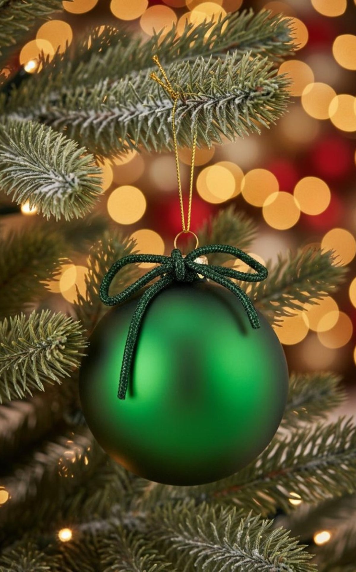Shop For 4inch Green Matte Glass Ball with Bow Tie Ornament