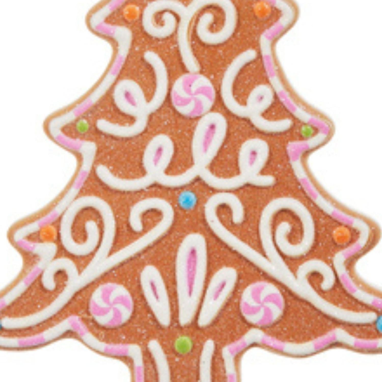 5" Bright Gingerbread Tree Ornament