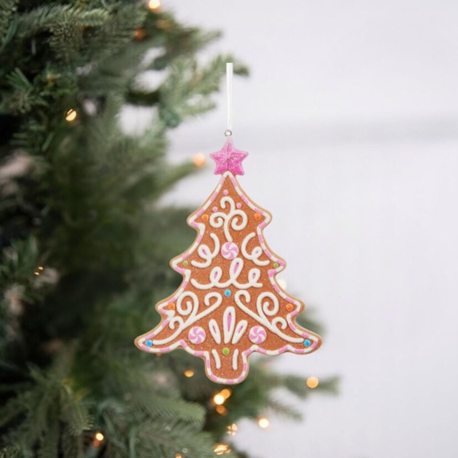 5" Bright Gingerbread Tree Ornament