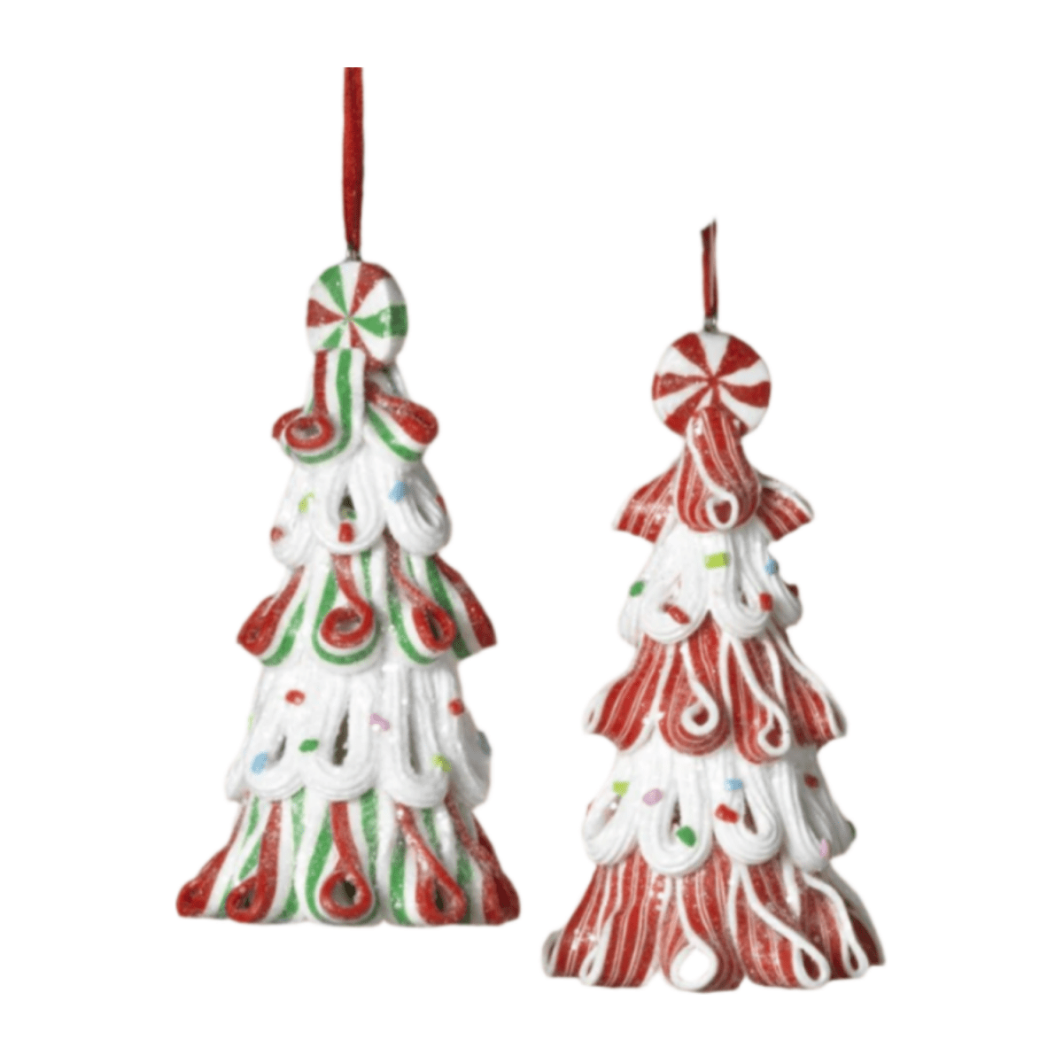 Shop For 5" Clay Dough Holiday Candy Tree Ornament (Set of 2)