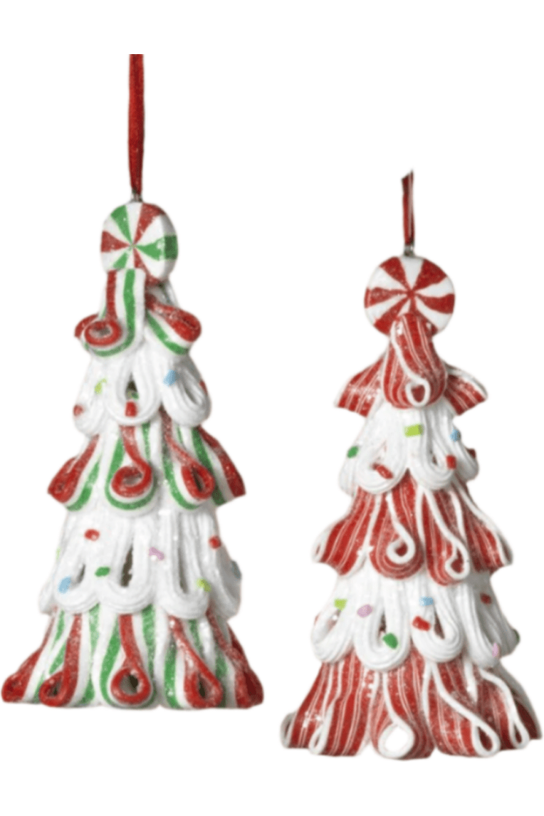 Shop For 5" Clay Dough Holiday Candy Tree Ornament (Set of 2)